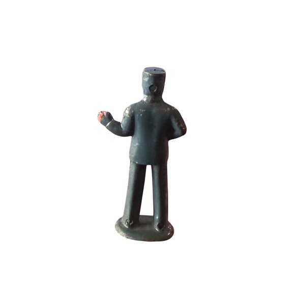 Vintage Barclay Lead Figure Railroad Worker Directing Passangers 1950s 1.75" - Picture 3 of 6